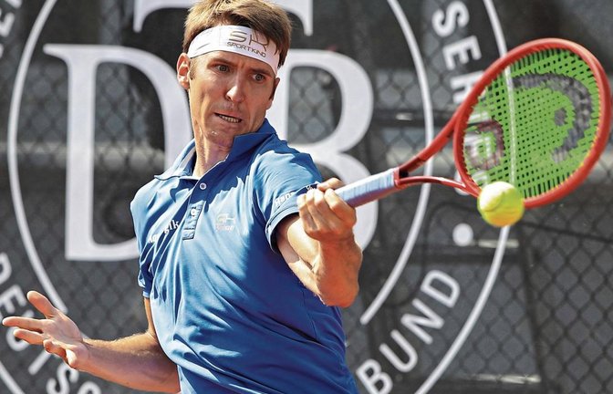 Cedrik-Marcel Stebe ist ohne Niederlage durch die Zwischenrunde der German Men’s Series marschiert. Foto: DTB/Hasenkopf
