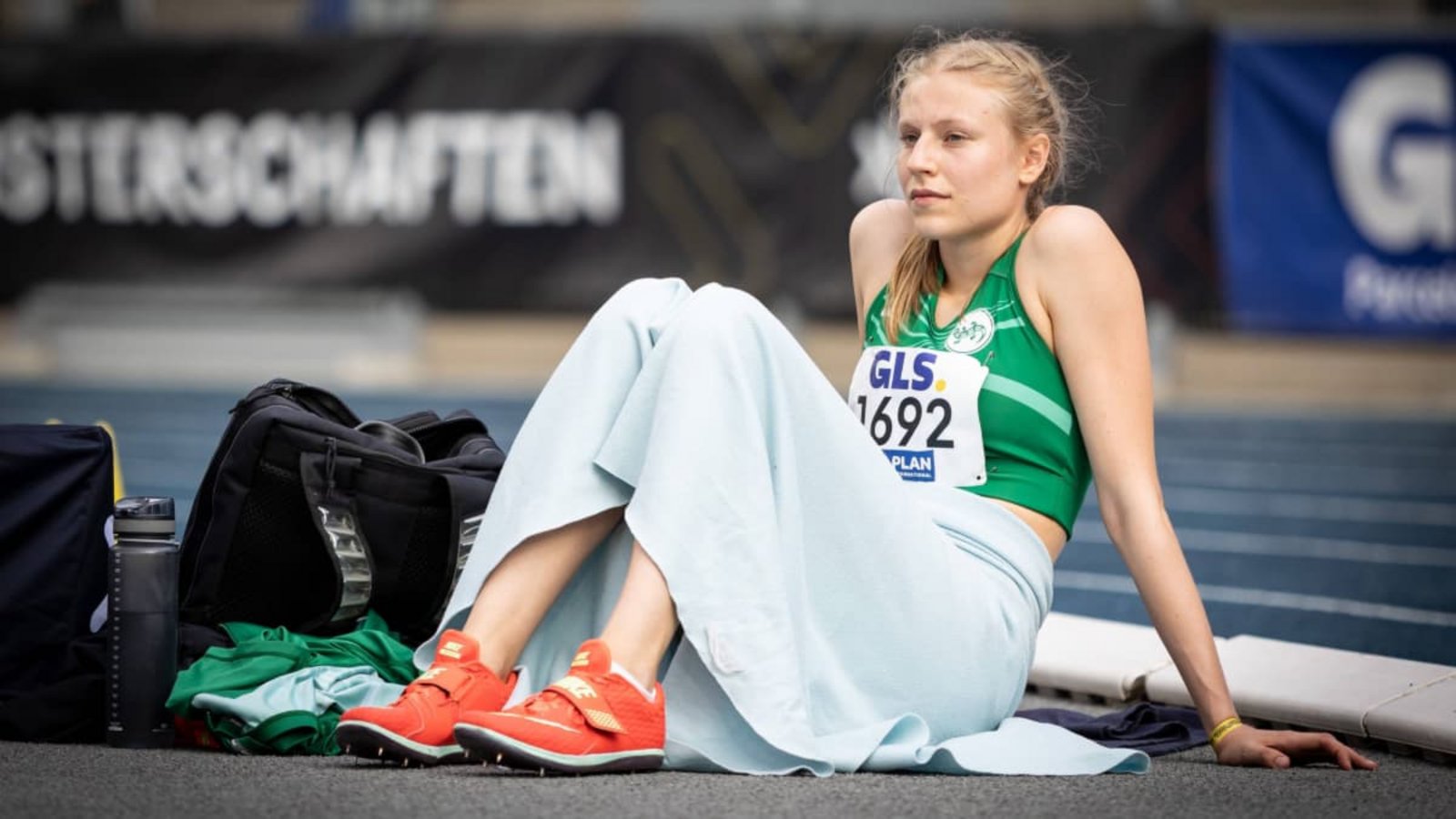 Johanna Göring wurde bei den deutschen Meisterschaften in Bochum Vizemeisterin im Hochsprung. Es zeigt sich, dass ihr Talent nie weg war&nbsp;– sondern nur eine Pause brauchte.imago/Beautiful Sports