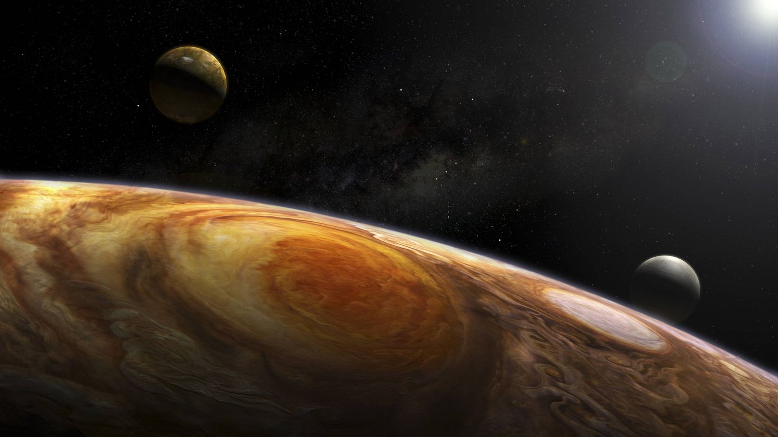 Inmitten der Atmosphäre des Gasplaneten Jupiter befindet sich der Große Rote Fleck. Dabei handelt es sich um einen auffälligen und langlebigen Supersturm.Foto: Imago/StockTrek Images Inmitten der Atmosphäre des Gasplaneten Jupiter befindet sich der Große Rote Fleck. Dabei handelt es sich um einen auffälligen und langlebigen Supersturm.Foto: Imago/StockTrek Images