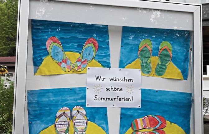 Diesem netten Wunsch der Auricher Grundschule schließen wir uns gerne an.  Foto: sr
