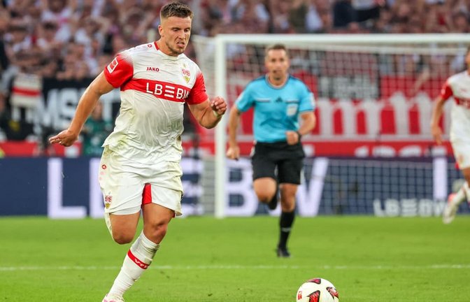 Ermedin Demirovic und der VfB kamen gegen Borussia Dortmund zu wenigen großen Chancen.<span class='image-autor'>Alexander Keppler</span>
