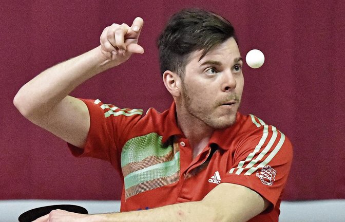Johannes Lehrer hat mit zwei Siegen im Einzel und einem im Doppel die optimale Ausbeute für den TSV Großglattbach erreicht. Foto: Leitner