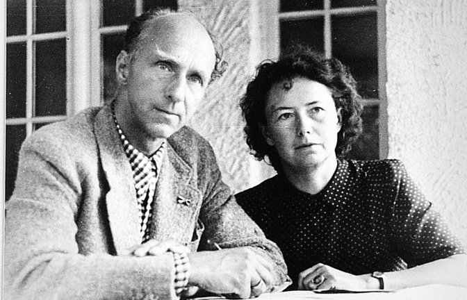 Hans Leip und Kläre Buchmann in Überlingen<span class='image-autor'>Foto: Staats- und Universitätsbibliothek Hambur


g</span>