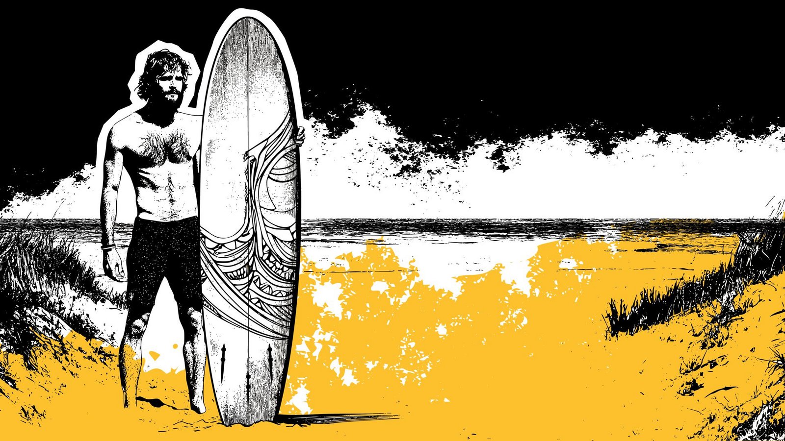 Wellenreiten ist ein Gegenpol zu unserer schnellen, digitalen Welt. Im Wasser ist man nicht erreichbar und am Strand gibt es vielleicht nicht mal Handyempfang oder asphaltierte Straßen. Illustration: KI/Midjournay/Sebastian RuckaberleFoto: Wellenreiten ist ein Gegenpol zu unserer schnellen, digitalen Welt. Im Wasser ist man nicht erreichbar und am Strand gibt es vielleicht nicht mal Handyempfang oder asphaltierte Straßen. Illustration: KI/Midjournay/Sebastian RuckaberleFoto: 