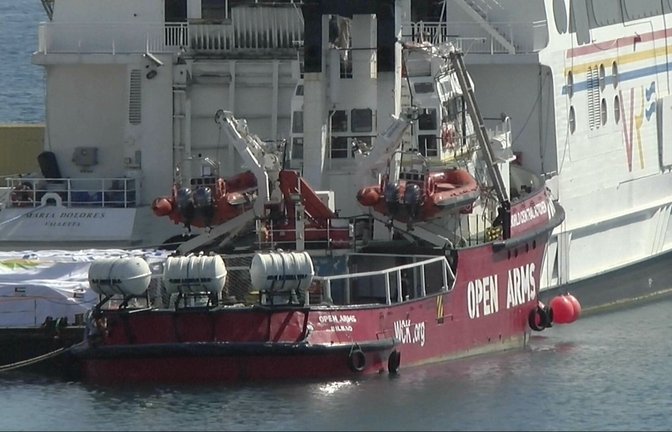 Die „Open Arms“ vor dem Ablegen in Larnaka<span class='image-autor'>Foto: Uncredited/AP/dpa/Uncredited</span>