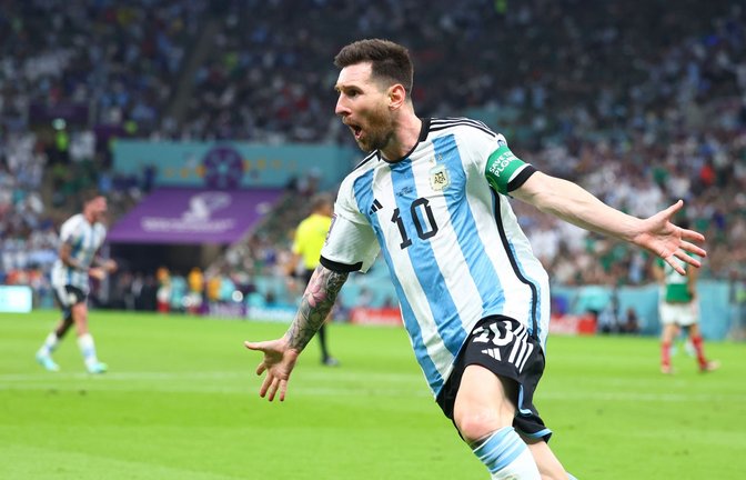 Superstar Lionel Messi erlöste Argentinien mit dem Treffer zum 1:0.<span class='image-autor'>Foto: Tom Weller/dpa</span>