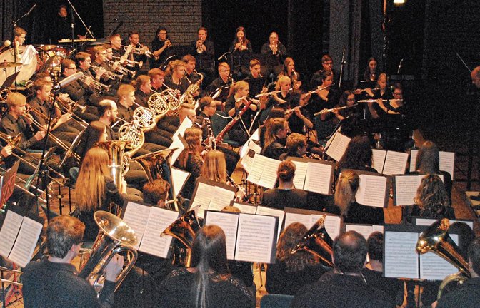 Das Kreisjugendorchester Pforzheim-Enzkreis beim Frühlingskonzert in der Illinger Stromberghalle.  Foto: Stahlfeld