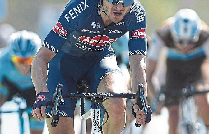 Mit seinem Kampfgeist hat sich Alexander Krieger nach seinem Aufstieg ins zweitklassige Pro-Continental-Team Alpecin-Fenix nach der Saison 2019 ein gewisses Standing erarbeitet und gilt als einer der besten Neoprofis der Saison 2020. Foto: Roth