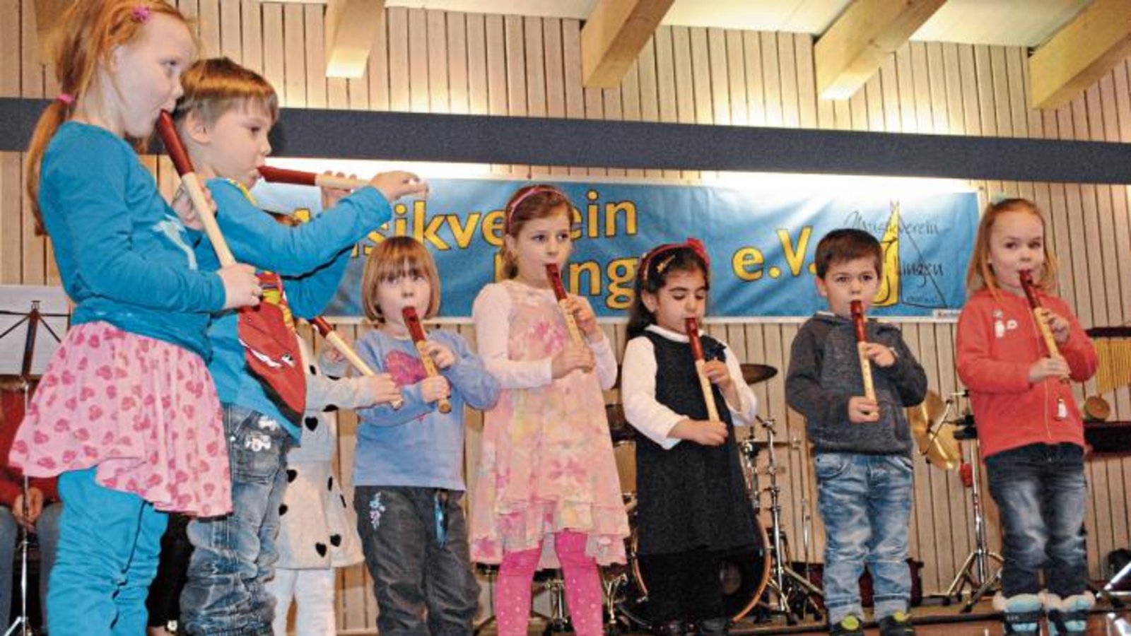 Mit dem „Schokoladenlied“ treten die Flötenkinder des Musikvereins Illingen gern auf.  Foto: sta