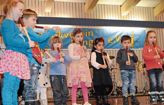 Mit dem „Schokoladenlied“ treten die Flötenkinder des Musikvereins Illingen gern auf.  Foto: sta