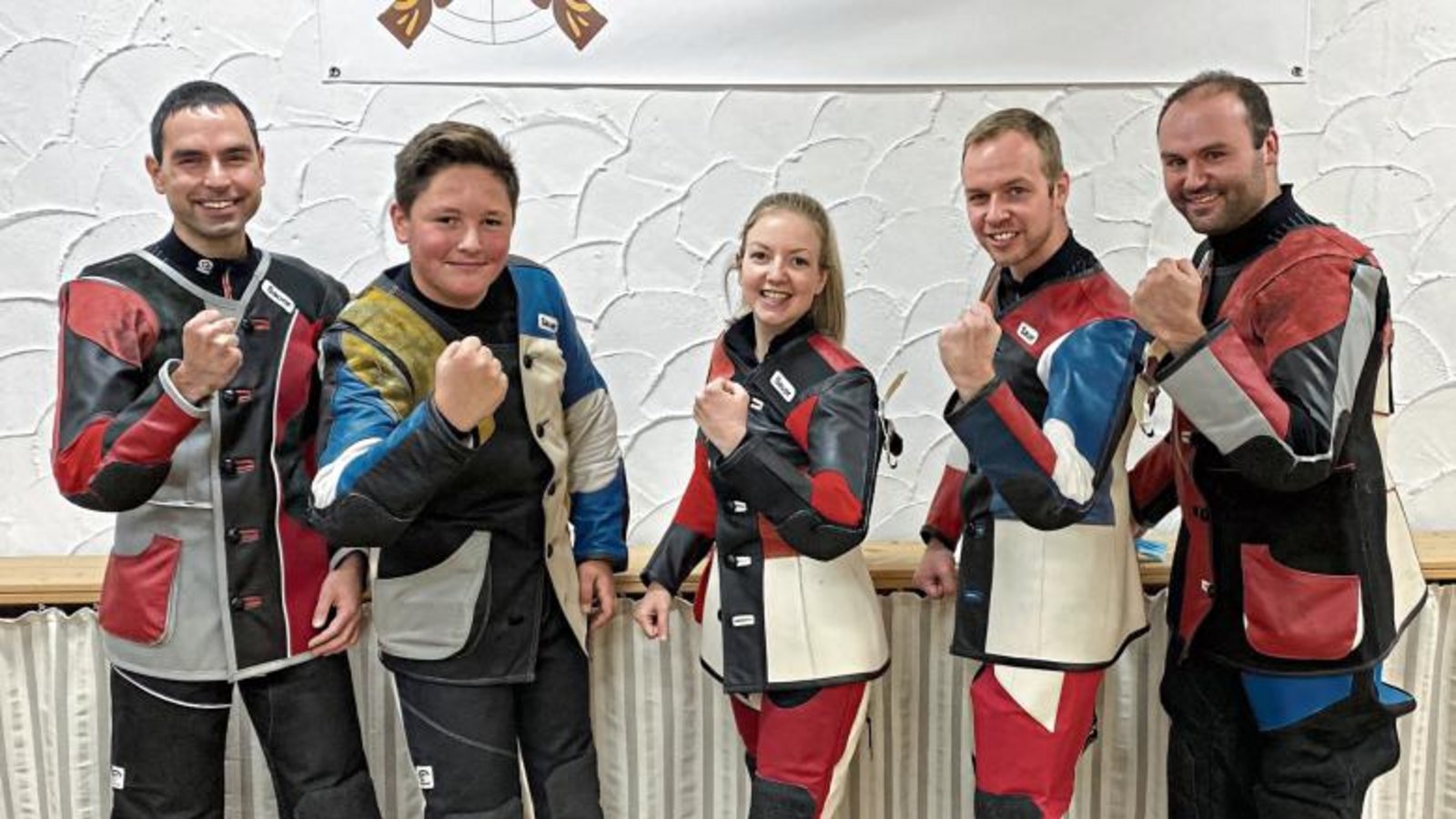 Jochen Palmer, Max Fink, Sina Gilmore, Markus Burkhardt und Adrian Mannhardt (von links) haben in der Luftgewehr-Bezirksoberliga das Illinger 5:0 gegen Heilbronn herausgeschossen. Foto: privat