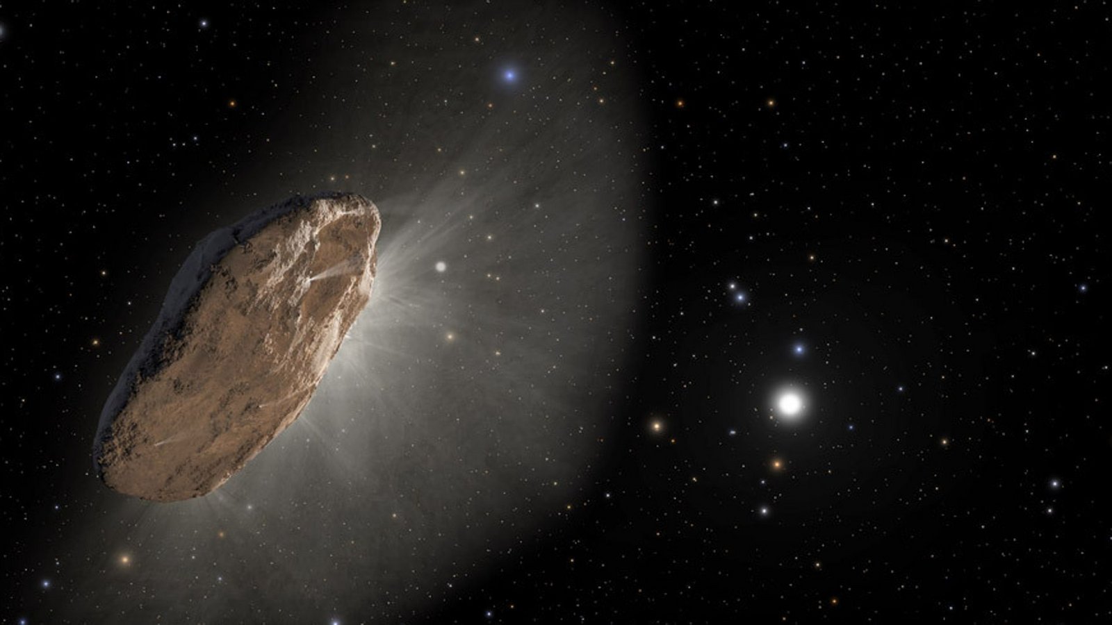 Dunkle Kometen sind rätselhafte Objekte ohne Schweif, aber mit kometenähnlicher Bewegung. Auch der hier abgebildete interstellare Komet Oumuamua zeigte ähnliche Merkmale.Foto: © Nasa/Esa, Joseph Olmsted (STScI), Frank Summers (STScI) Dunkle Kometen sind rätselhafte Objekte ohne Schweif, aber mit kometenähnlicher Bewegung. Auch der hier abgebildete interstellare Komet Oumuamua zeigte ähnliche Merkmale.Foto: © Nasa/Esa, Joseph Olmsted (STScI), Frank Summers (STScI)