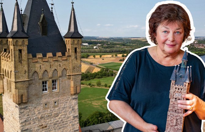 Blanca ist Deutschlands einzige Türmerin und wohnt im wohl höchsten und ältesten Tiny House: im Blauen Turm Bad Wimpfen. Auf 53 m² hat sich für sie ein Lebenstraum erfüllt.<span class='image-autor'>Foto: SWR</span>