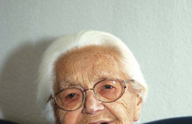 Pauline Bachmaier wird 100 Jahre alt. Foto: Bögel