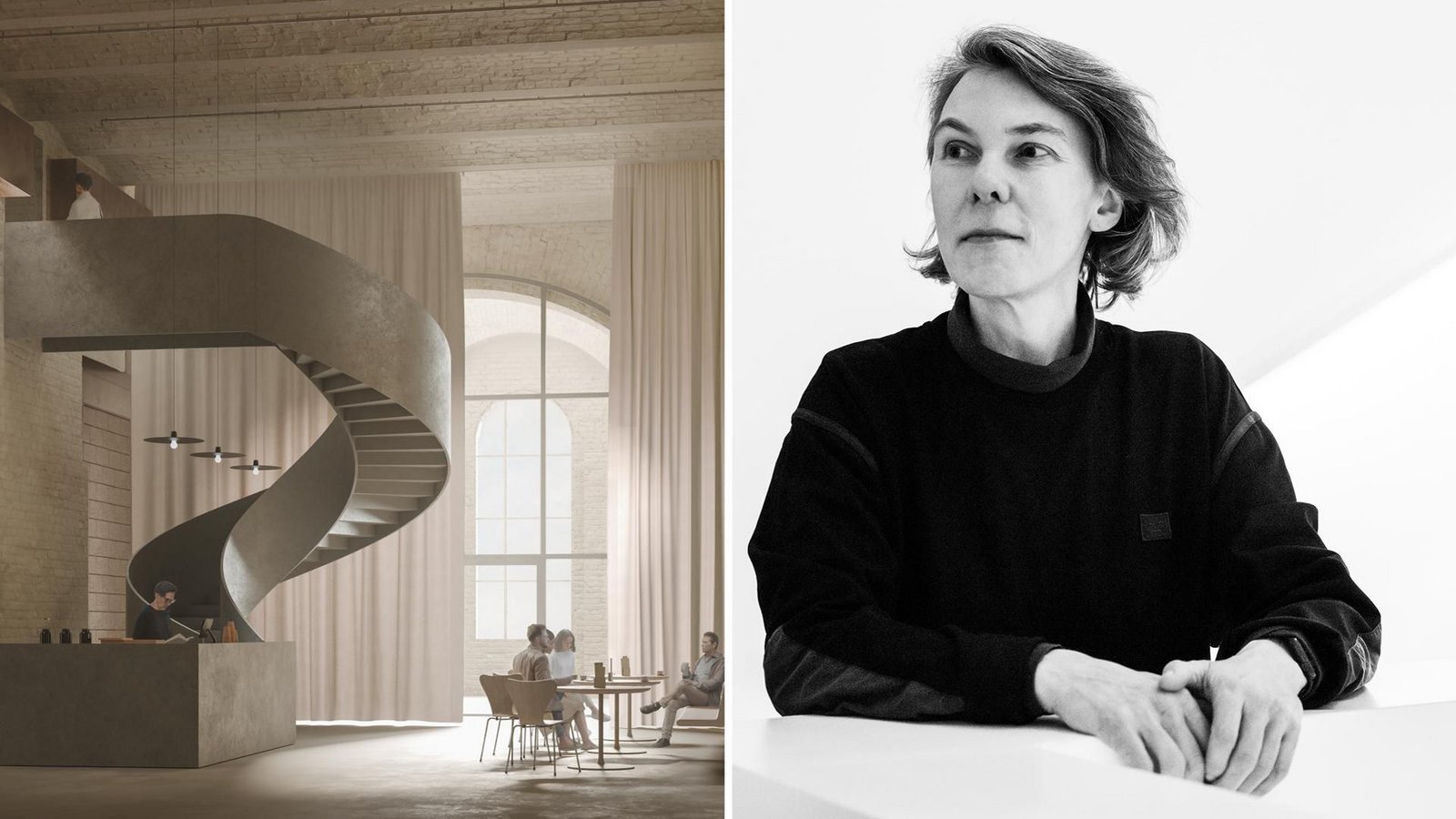 So soll einer der Räume im Kongresshallen-Torso in Nürnberg aussehen. Die Stuttgarter  Architektin Katja Pütter sagt, wie das historisch belastete Gebäude umgebaut wird.Foto: e arge lola / Kai Loges und Andreas Lange/Visualisierung: Georg Reisch GmbH