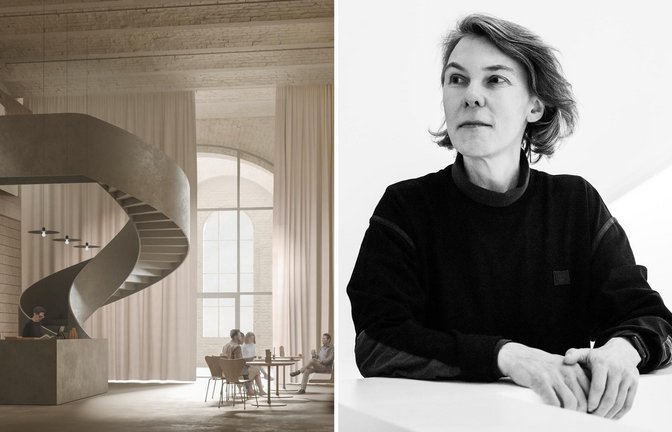 So soll einer der Räume im Kongresshallen-Torso in Nürnberg aussehen. Die Stuttgarter  Architektin Katja Pütter sagt, wie das historisch belastete Gebäude umgebaut wird.<span class='image-autor'>Foto: e arge lola / Kai Loges und Andreas Lange/Visualisierung: Georg Reisch GmbH</span>