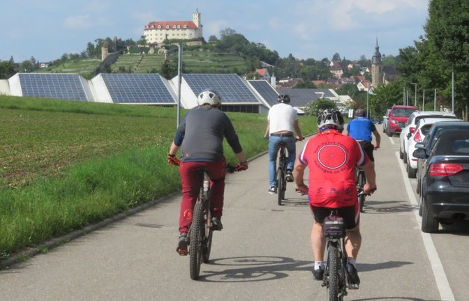 Fahrt mit Aussicht: unterwegs in Vaihingen.  <span class='image-autor'>Fotos: Arning</span>
