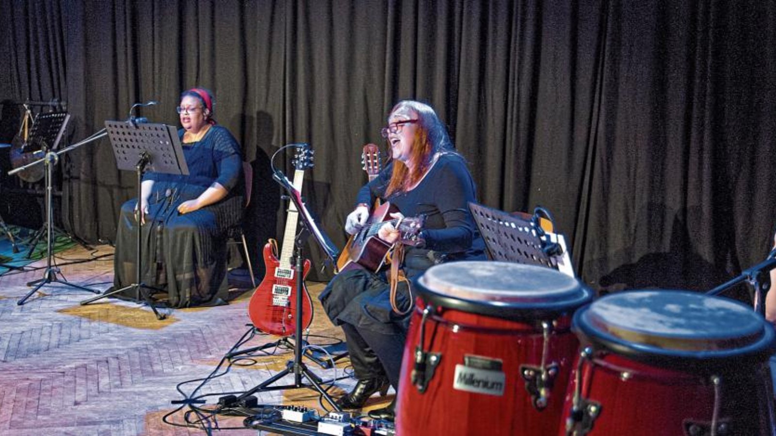 Die Musiker (von links): Sebastian Grihn, Jennifer Owusu, Veronika Wernstedt und Tom Hermann.  Foto: p