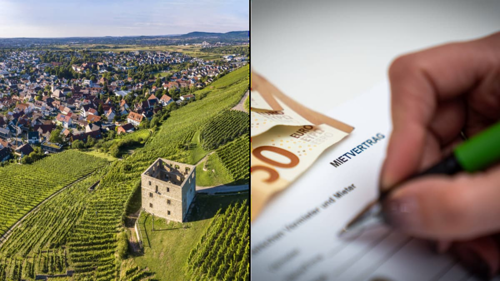 Zweitteuerstes Pflaster bei den Mieten im Rems-Murr-Kreis: In Kernen (hier der Blick auf den Ortsteil Stetten mit der markanten Yburg) beträgt der Durchschnittspreis pro Quadratmeter 13,10 Euro.imago/Westend61/Sven Heidmann Zweitteuerstes Pflaster bei den Mieten im Rems-Murr-Kreis: In Kernen (hier der Blick auf den Ortsteil Stetten mit der markanten Yburg) beträgt der Durchschnittspreis pro Quadratmeter 13,10 Euro.imago/Westend61/Sven Heidmann