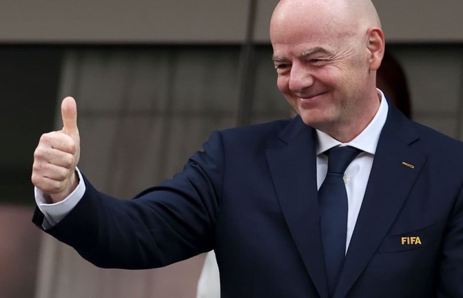 FIFA-Präsident Gianni Infantino kann sich eine erneute WM-Erweiterung auf 64 Teams vorstellen. (Archivbild)<span class='image-autor'>Bai Xuefei/XinHua/dpa</span>