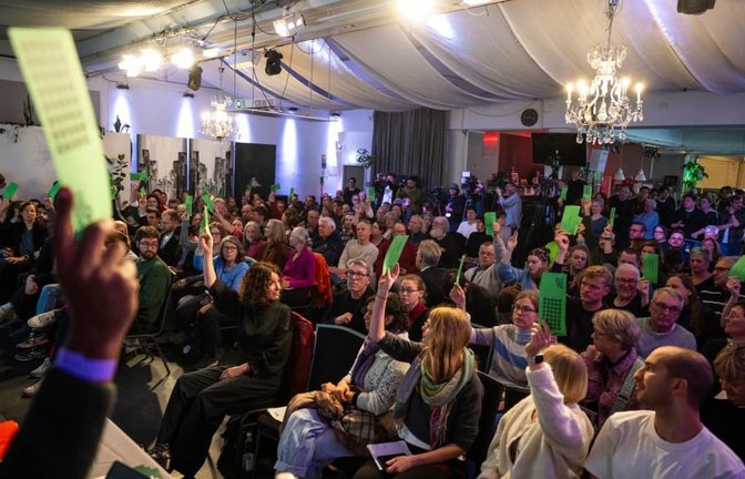 Der Landesausschuss der Grünen in Berlin sprach sich mit einer klaren Mehrheit für die Koalitionsgespräche aus.<span class='image-autor'>Christophe Gateau/dpa</span>