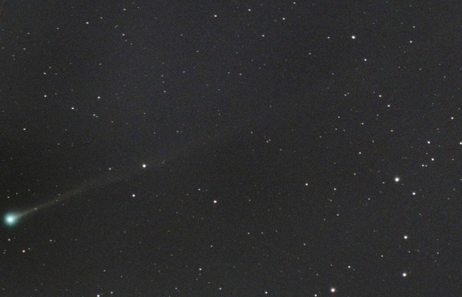 Dieser Komet mit dem Namen "C/2025 R3 (PANSTARRS)" soll sich deutschlandweit in den frühen Morgenstunden bei klarer Sicht beobachten lassen.<span class='image-autor'>Foto: Uwe Pilz/Vereinigung der Sternfreunde/dpa</span>