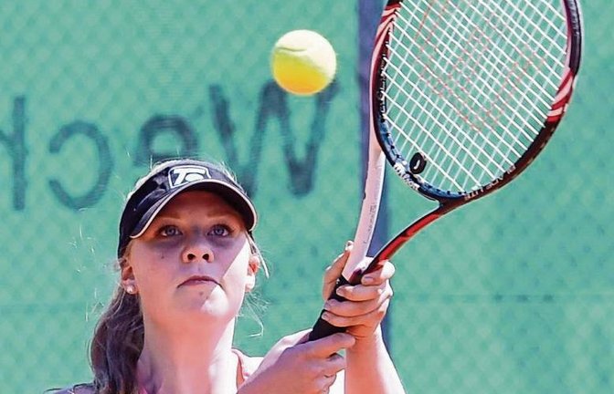 Melissa Mayer hat für den TC Sersheim ihr Einzel gewonnen, das Doppel aber verloren. Foto: Leitner