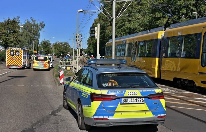 In Gerlingen (Kreis Ludwigsburg) kam es am frühen Dienstagabend zu einem Stadtbahnunfall.<span class='image-autor'>KS-Images.de / Andreas Rometsch</span>