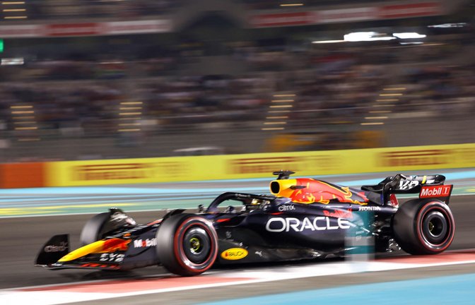 Max Verstappen hat sich die Pole in Abu Dhabi gesichert.<span class='image-autor'>Foto: AFP/KARIM SAHIB</span>