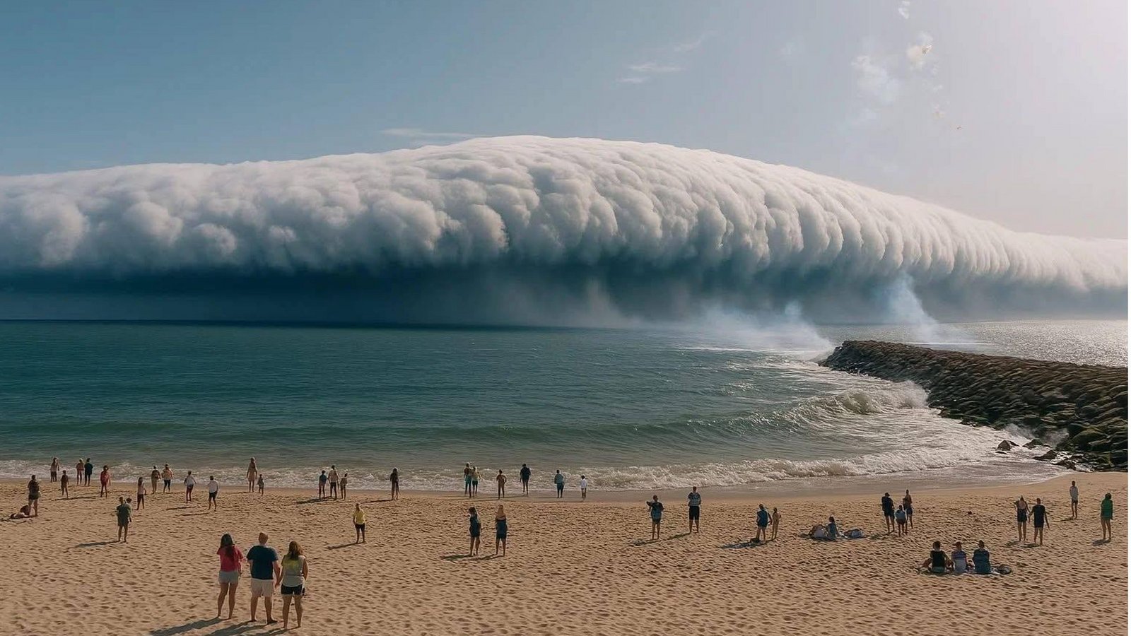 Die Rollwolke habe sich am Sonntag (29. Juni) „gegen 15.30 Uhr (16.30 Uhr MESZ) über dem Meer gebildet und sich der Westküste des Kontinents zwischen Peniche und Povoa de Varzim zwischen 17 und 18 Uhr genähert“, erklärt die portugiesische Wetterbehörde IPMA.Foto: Fernando Carvalho/Facebook Die Rollwolke habe sich am Sonntag (29. Juni) „gegen 15.30 Uhr (16.30 Uhr MESZ) über dem Meer gebildet und sich der Westküste des Kontinents zwischen Peniche und Povoa de Varzim zwischen 17 und 18 Uhr genähert“, erklärt die portugiesische Wetterbehörde IPMA.Foto: Fernando Carvalho/Facebook