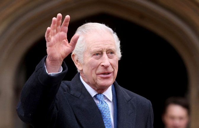 Nach Bekanntmachung seiner Krebsdiagnose will Großbritanniens König Charles III. wieder öffentliche Termine wahrnehmen.<span class='image-autor'>Foto: Hollie Adams/Reuters Pool/AP/dpa</span>