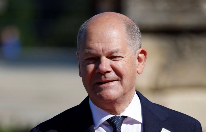 Bundeskanzler Olaf Scholz wird bei der Olympia-Eröffnungsfeier in Paris dabei sein.<span class='image-autor'>Foto: AFP/LUDOVIC MARIN</span>