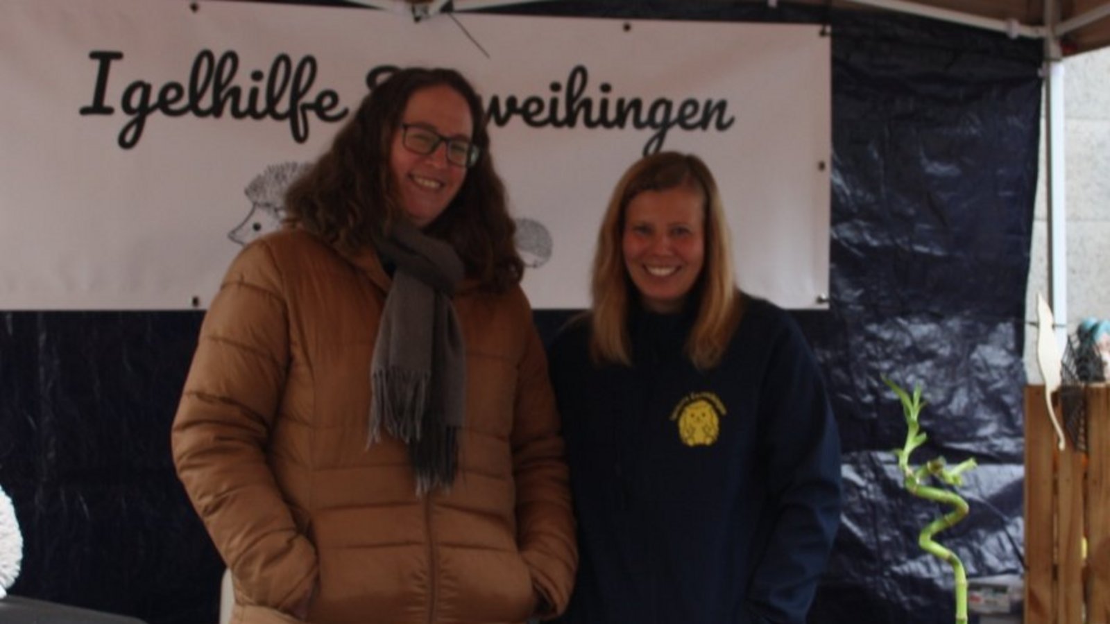 Die Igelhilfe Enzweihingen hat auch einen Stand beim Apfeltag.