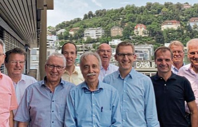 Regionalräte der Freien Wähler, Zweiter von rechts: Vaihingens Oberbürgermeister Gerd Maisch.  Foto: p