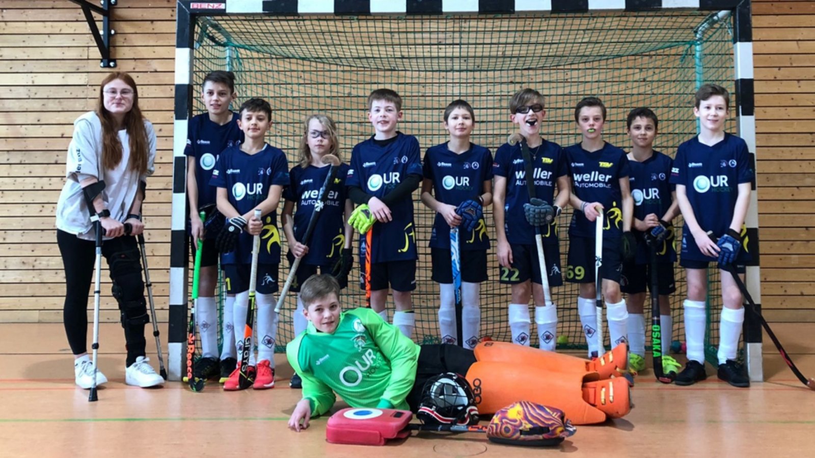 Mit einem Sieg zum Abschluss der Hallensaison sicherte sich die männliche U 12 der SG Ludwigsburg/Vaihingen im Endklassement der Verbandsliga den siebten Rang.  Foto: privat