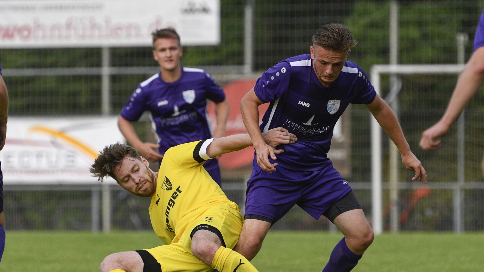 Die SGM Roßwag/Mühlhausen um Adrian Böhme (von rechts) wirkte über weite Strecken des Finales frischer und gedankenschneller als Max Lohfink und der TSV Ensingen.