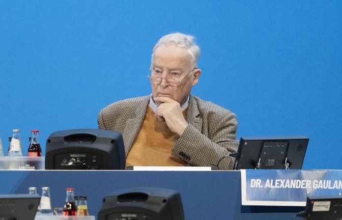 Einer der gehackten Accounts lief mutmaßlich auf den AfD-Ehrenvorsitzenden Alexander Gauland.<span class='image-autor'>dpa</span>