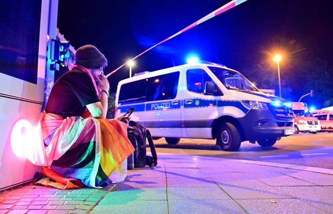 Nach dem Vorfall ist der CSD in Berlin abgebrochen worden.<span class='image-autor'>Sebastian Gollnow/dpa</span>