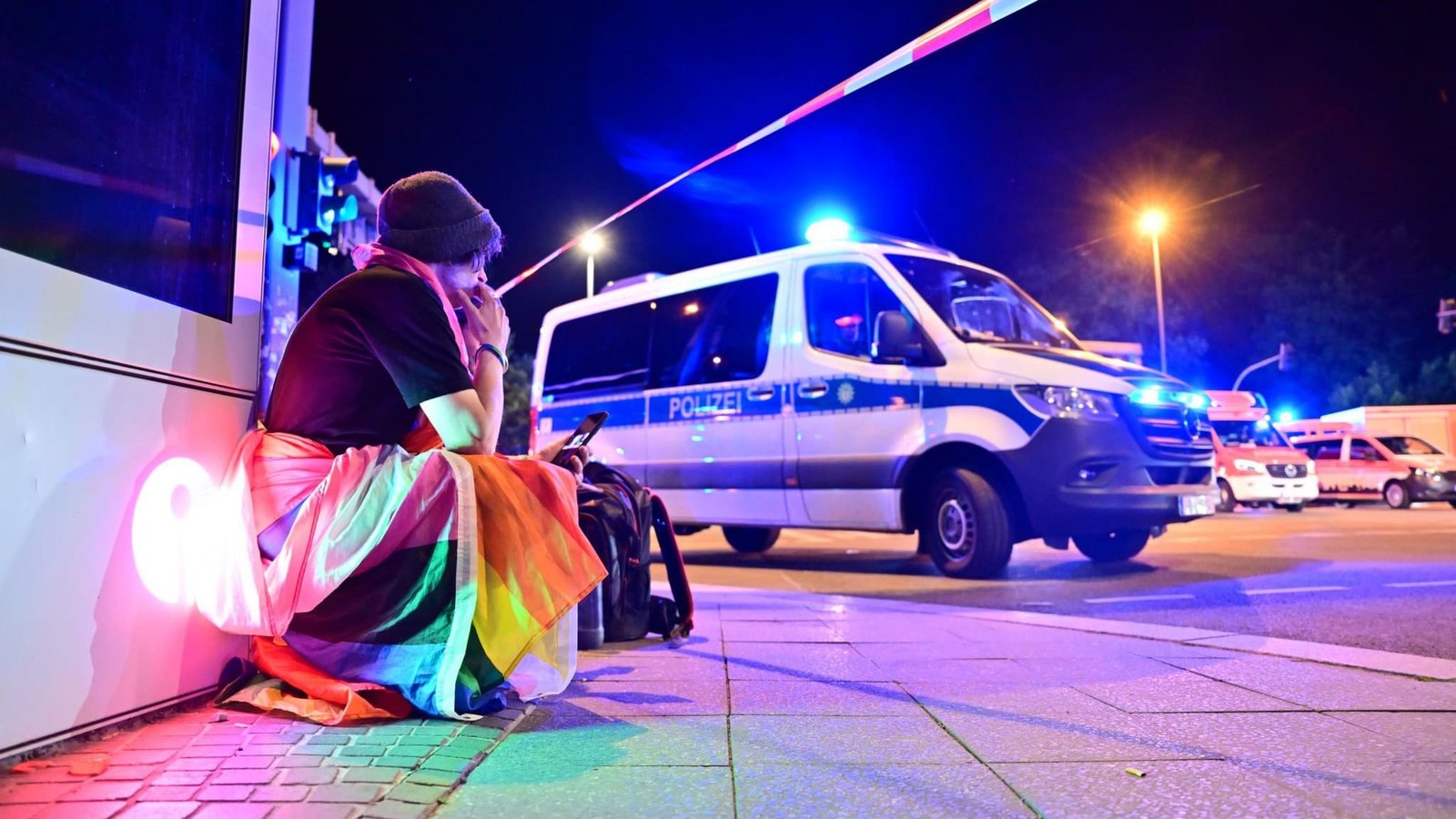 Nach dem Vorfall ist der CSD in Berlin abgebrochen worden.Sebastian Gollnow/dpa