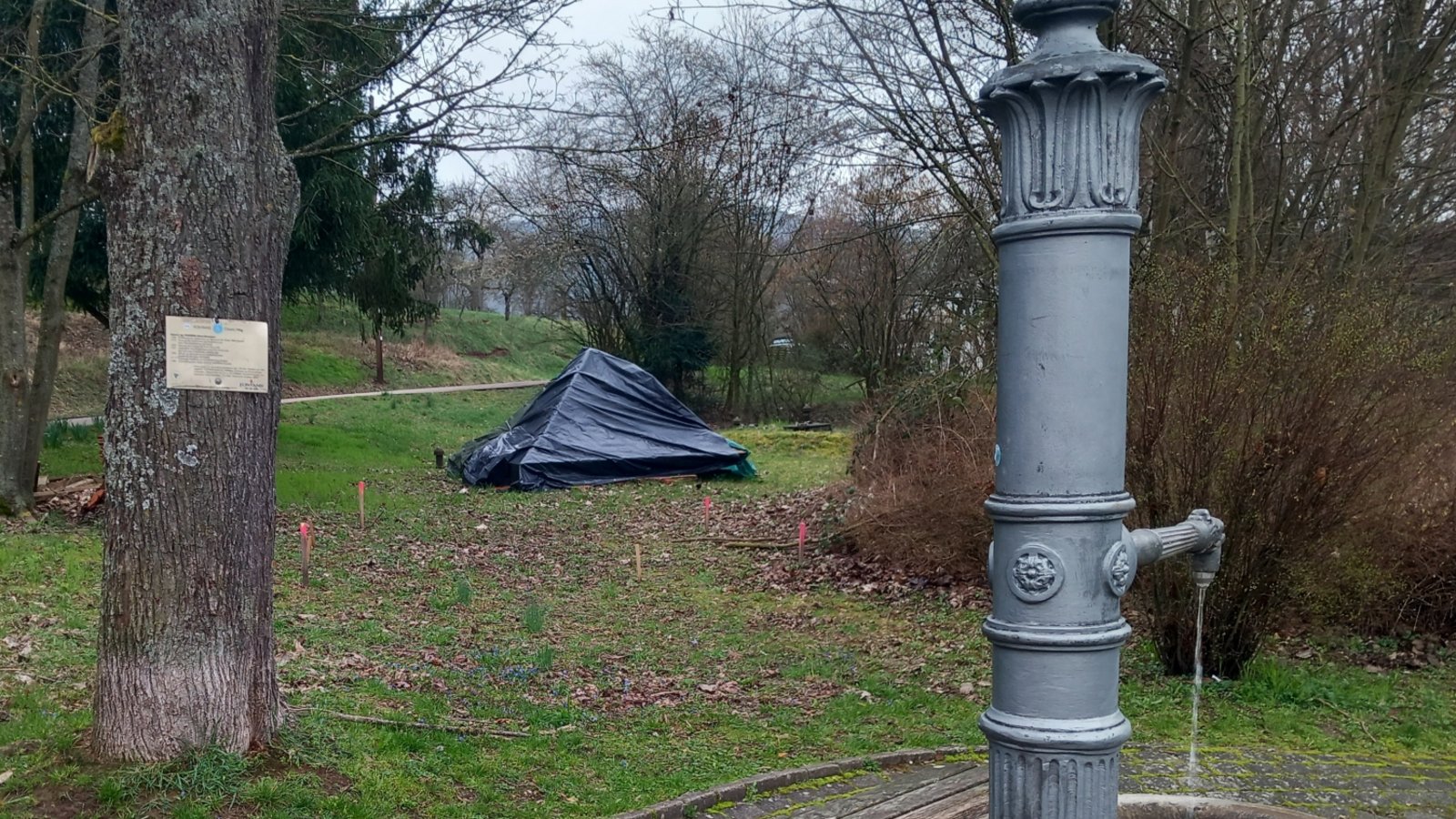 Hinter dem Fontanisbrunnen soll es aufgebaut werden. Foto: Glemser Hinter dem Fontanisbrunnen soll es aufgebaut werden. Foto: Glemser