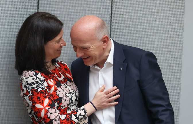 Katharina Günther-Wünsch und Kai Wegner sollen sich im Herbst 2023 zu ihrer Beziehung entschieden haben.<span class='image-autor'>Foto: dpa/Jörg Carstensen</span>