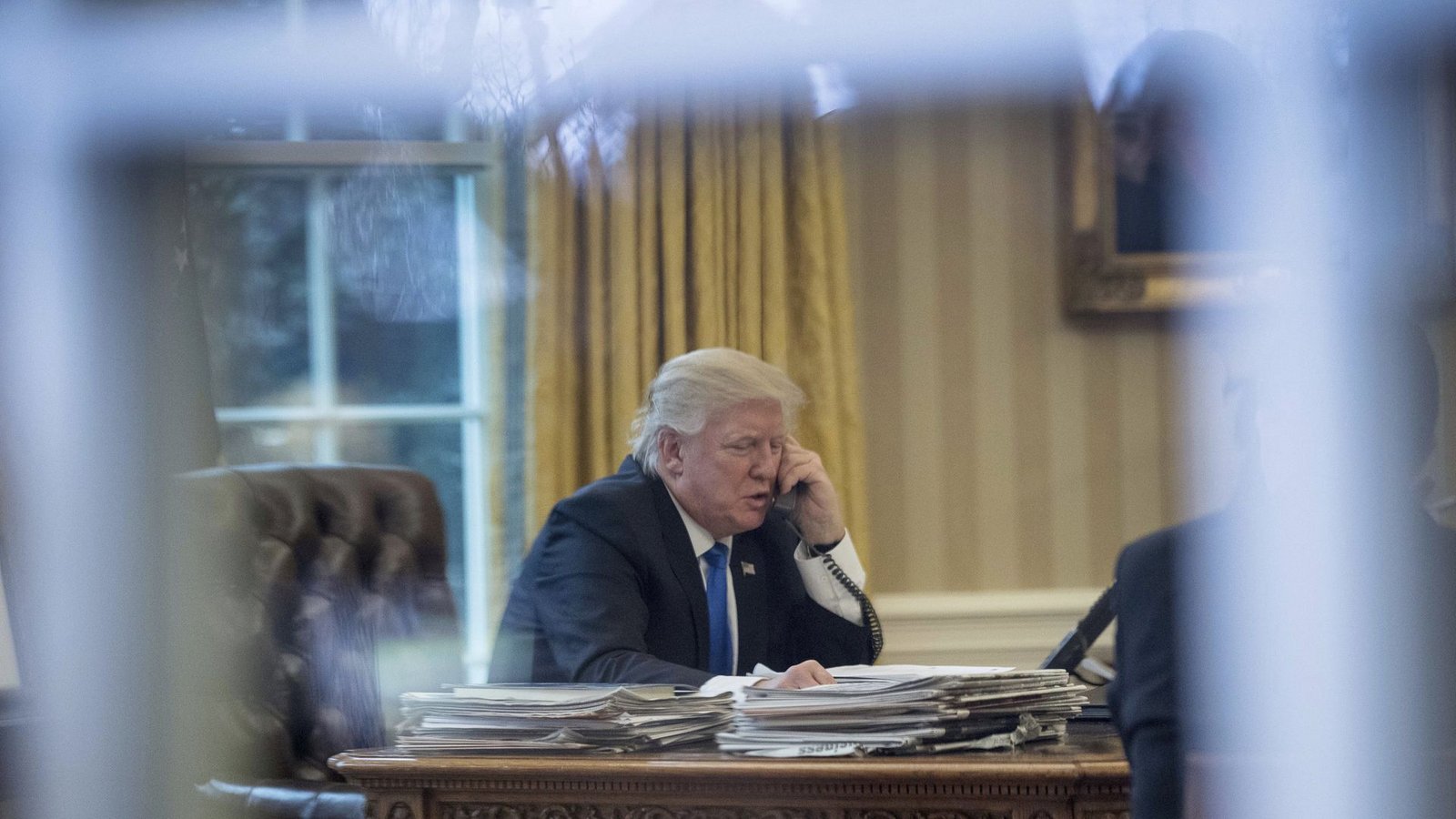 Am Mittwoch hatte der US-Präsident mit Kremlchef Putin und dem ukrainischen Präsidenten Selenskyj telefoniert. (Archivbild)Foto: dpa/Andrew Harnik Am Mittwoch hatte der US-Präsident mit Kremlchef Putin und dem ukrainischen Präsidenten Selenskyj telefoniert. (Archivbild)Foto: dpa/Andrew Harnik