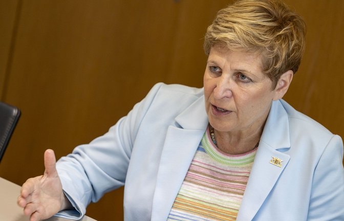 Landesbauministerin Nicole Razavi (CDU) im Interview mit unserer Zeitung<span class='image-autor'>Foto: Lichtgut/Leif Piechowski/Leif Piechowski</span>