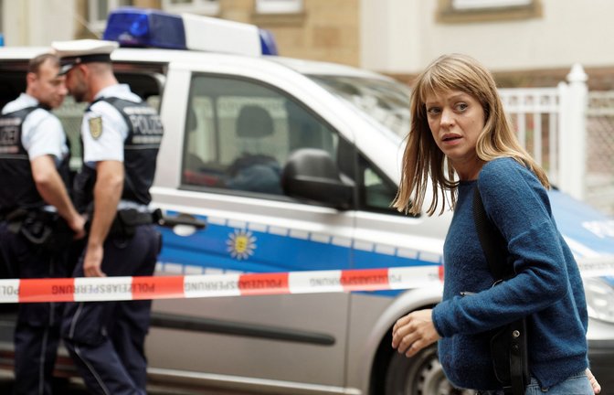 Heike Makatsch als Hauptkommissarin Ellen Berlinger in einer Szene des Freiburger „Tatort - Fünf Minuten Himmel“. (Archivbild)<span class='image-autor'>Foto: dpa/Ziegler Film</span>