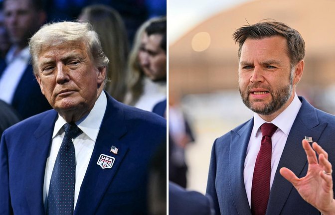 US-Präsident Trump und sein Vizepräsident JD Vance sollen das Abkommen elektronisch unterzeichnet haben.<span class='image-autor'>Foto: AFP/KENT NISHIMURA | Matt Rourke/Pool AP/dpa</span>