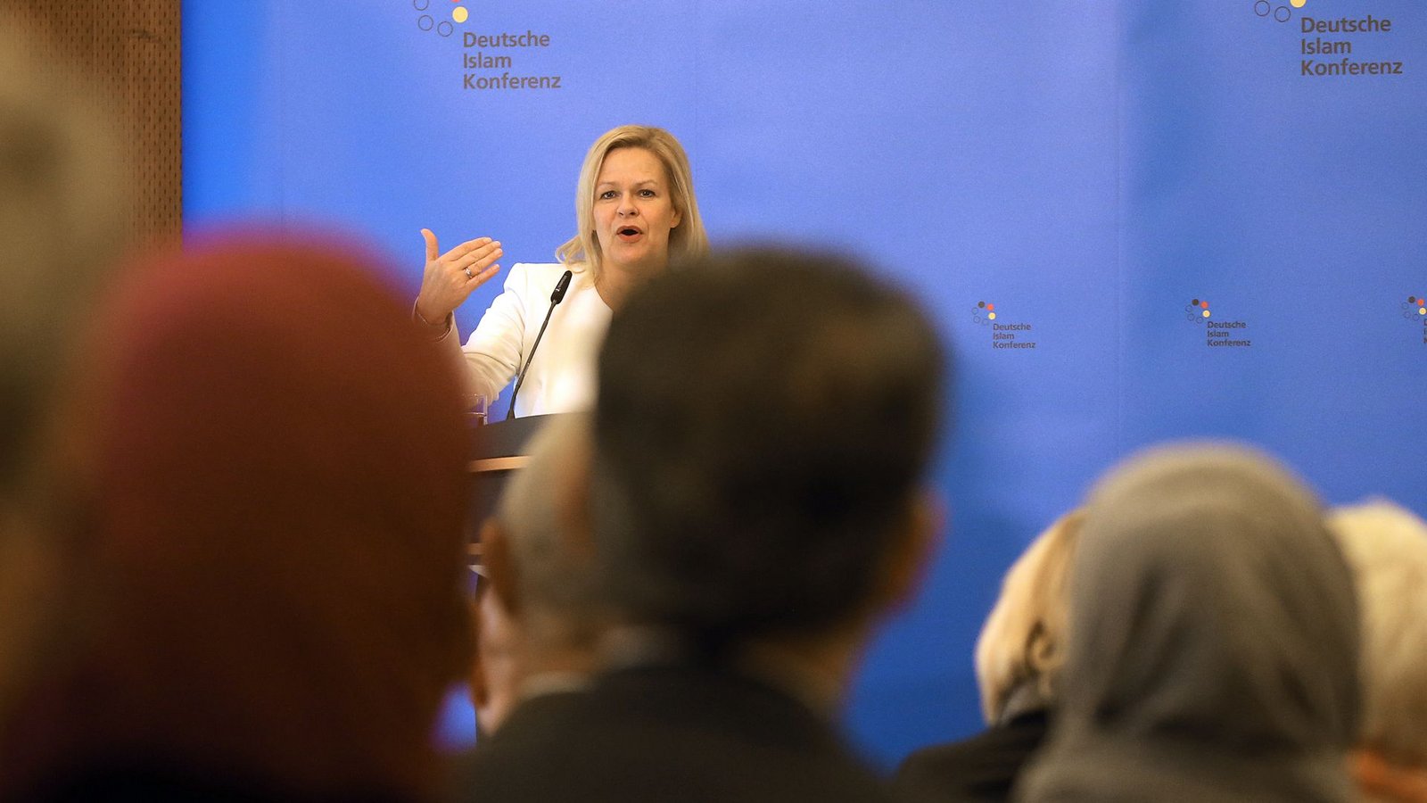 Innenministerin Nancy Faeser sucht den Dialog mit den Islamverbänden.Foto: dpa/Wolfgang Kumm Innenministerin Nancy Faeser sucht den Dialog mit den Islamverbänden.Foto: dpa/Wolfgang Kumm