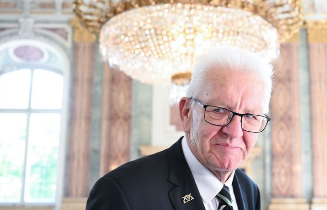 Der scheidende Ministerpräsident von Baden-Württemberg, Winfried Kretschmann<span class='image-autor'>Foto: Bernd Weißbrod/dpa/Bernd Weißbrod</span>