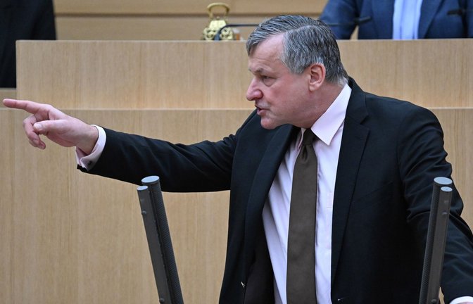 Hans-Ulrich Rülke im Landtag von Baden-Württemberg<span class='image-autor'>Foto: dpa/Bernd Weißbrod</span>