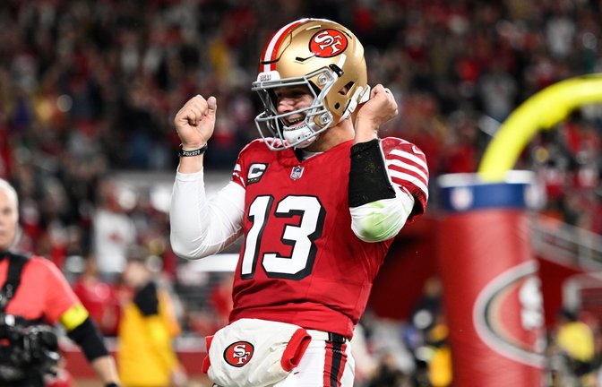 Die San Fransisco 49ers treffen in der Wild Card Round auf die Philadelphia Eagles.<span class='image-autor'>Foto: picture alliance/dpa/AP | Eakin Howard</span>