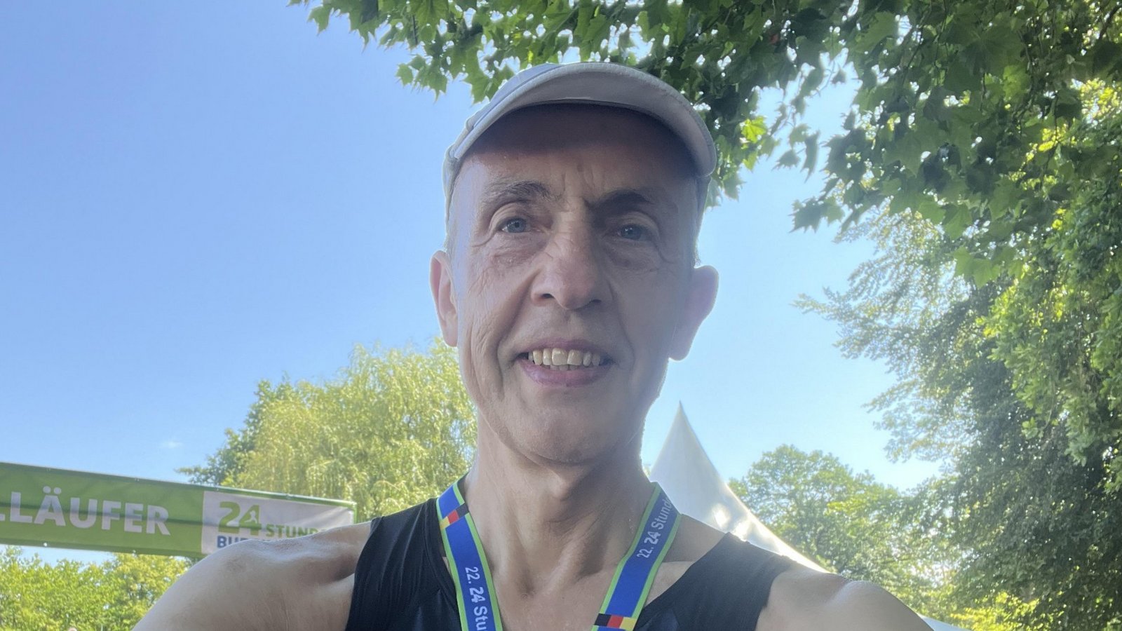 Insgesamt 83 Runden und 111 Kilometer hat Manfred Späth hinter sich gebracht. Foto: privat